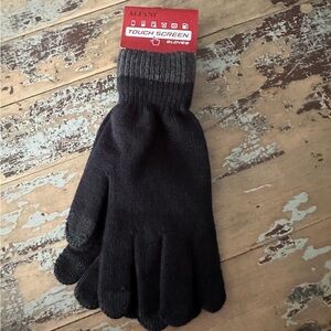 NWT - Alfani black, touchscreen-friendly winter gloves